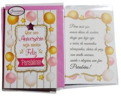 Cartão Aniversário - G5 - Cod. 497