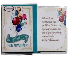 Cartão Aniversário - G5 - Cod. 498