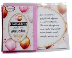 Cartão Aniversário - G5 - Cod. 494