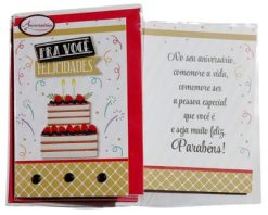 Cartão Aniversário - G5 - Cod. 492